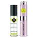 CA Perfume Duo Impression of Donna Be Delicious For Women Eau de Parfum Refillable Atomizer Sprayer + Fragrance Body Oil Long Lasting Sample Travel Size Roll-On Bottle 0.27 Fl Oz+0.33 Fl Oz