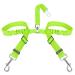 Slowton stroke belt dog car 2 in 1 tangled durable elastic dog belt for the car adjustable reflective seat belt dogs for cars & go out 2 small in 1 lime