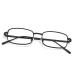 TJUTR Fashion Clear Glasses Non Prescription Fake Glasses for Women Blue Light Blocking Rectangle Metal Glasses Frame 733-V2 Black-v2