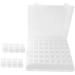 ANKROYU 56 Slots Empty Clear Plastic Organizer Box Nail Decoration Sequence Organize Box Nail Art Decoration Storage Container Tool for Nail Rhinestone Crystal Earrings - Buy Online on GoSupps.com