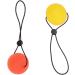 Solustrie Finger Handle Squeeze Ball - Wrist Exercise & Strength Training Toy - 5.3cm Orange Fitness Device - Buy Online on GoSupps.com
