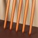 Natural Makeup Brushes Set - Goat Hair Eyeshadow & Face Powder Makeup Brush Kit - Premium Cosmetics in Orange - Buy Online on GoSupps.com