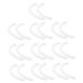 Clispeed 10 pair of anti-Snag ear bracket mask ear hook earmask hook hooks to hang up mask ears mask hook hanger hanging tubbuid earplugs rope hooks