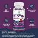 Biotin Gummies for Hair, Skin & Nails Growth - 10000mg Vitamins - Blueberry Flavor - 60 Count Vegan Pectin - Men, Women, Kids - Buy Online on GoSupps.com