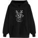 Women's Plus Size Christmas Hooded Sweatshirt Pullover with Pockets - Black_4 XX-Large - Buy Online on GoSupps.com