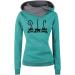 Bigfanshu Women's Casual Cat Printing Long Sleeve Pullover Shirts Tops Blouse Sweatshirt Female Hoodie Women Blue - Buy Online on GoSupps.com