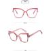 Large TR90 Square Frame Blue Light Blocking Glasses for Men & Women - UV Protection Reading Glasses - Pink 54mm - Buy Online on GoSupps.com