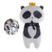 Qchomee Kids Car Seat Pillow Cute Cartoon Car Neck Head Body Support Cushion Pillow Children Baby Belt Protector Headrest Strap Cover Shoulder Pad Comfort Car Travel Trip Black White Panda one size