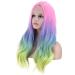 Buy BGHJUE Gradient Color Curly Wig for Women - Long Chemical Fiber Hair Wig International Shipping - Buy Online on GoSupps.com