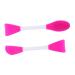 minkissy 1 Film Stick Set Brush Brush Cosmetic Brush Double-head Brush Skin Care Brush Skin Care Beauty Tool Multifunctional Silicone Brush Portable Brush Purple Plastic