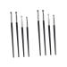 Beavorty 8 Pcs Eye Shadow Brush Set Eyeshadow Brush Fine Precision Eyeliner Brush Eye Liner Brush for Makeup 16.90X0.40X0.40CMx2pcs Blackx2pcs