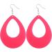 Feyley Vintage Neon Earrings for Women - Retro Red & Green Plastic 80s Fashion Jewelry - Buy Online on GoSupps.com