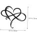 Ciieeo House Ornaments 1pc Iron Pendant Home Decorations Heart Decorations Hanging Metal Home Pendant Hollow Wall Decals 40x35cm Black - Buy Online on GoSupps.com