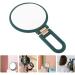 Lurrose Folding Handle Mirror Magnification Beauty Mirror Cosmetic Mirror Lip Balm Tubes Purse Mirror Standing Foldable Makeup Mirror Travel Desktop Princess Mirror Abs Woman Green - Buy Online on GoSupps.com