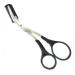 Black Stainless Steel Eyebrow Grooming Shear Scissors with Comb - Men and Women - Buy Online on GoSupps.com