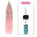 22 Inch Deep Twist Crochet Hair Ocean Wave Curly Bohemian Braids | Synthetic Hair Extensions in Gray/Pink 3 Pack Bundle for Women & Girls - Buy Online on GoSupps.com