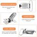 15 Pack Metal Pacifier Clips - Silver Duck Beak Insert Baby Pacifier Chains - Durable Braces Clip Straps for International Shipping - Buy Online on GoSupps.com