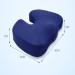 Orthopedic Memory Foam Seat Cushion with Removable Cover for Sciatica Relief Tailbone Hip Pain Back Pain and Sciatica Coccyx seat Cushion Navy - Buy Online on GoSupps.com