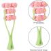 Face Roller Massager V - Jaw Shaped Skin Tightening & Rejuvenation Tool | Double Clips Facial Roller (Pink) for Beautiful Skin - Buy Online on GoSupps.com