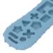 Baby Teething Toy - Flexible Silicone Massager for Soothing Gums, Easy Grip Teether - Blue - Perfect Party Gift for Babies - Buy Online on GoSupps.com