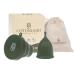 Cotonemio menstrual cup set with sterilizer (3-pack) 100% medical silicone sustainable without BPA plastic-free up to 12 hours (menstrual cup sterilizer cotton bag) (s)