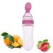 Baby Food Feeder Fresh Food - 2 Pack Fruit Feeder Pacifier Set | Silicone Pacifiers & Dispensing Spoon | Teether Feeding Set for Babies - Pink - Buy Online on GoSupps.com