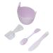 Soft Reusable Silicone Face Mask Mixing Bowl Set with Spoon Brush - Ideal for Beauty Salons | International Shipping - Buy Online on GoSupps.com