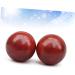 PLAFOPE Hand Massage Balls - 2 Piece Set Rosewood 6cm Red Massage Roller for Relaxation & Relief - Buy Online on GoSupps.com