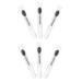 Beaupretty 6Pcs Silicone Lip Mask Brush Lip Balm Applicator Accessory lipstick applicator brush Cosmetics Brush lipstick for women makeup brush eyeliner brush Makeup Tools Miss mix Black