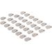 30 Pack Round Metal Pacifier Clips for Teething Relief - Rust Proof Galvanized Stainless Steel for Kids - Buy Online on GoSupps.com