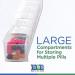 GMS Weekly Pill Organizer - 7-Day Pill Case for Vitamins Supplements & Medication - Travel-Friendly with Secure Latches - Clear Design for Daily Use - Buy Online on GoSupps.com
