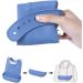 Washable Silicone Bibs for Adults - Waterproof Reusable Apron & Crumb Catchers - Gray Small - Ideal for Seniors - Buy Online on GoSupps.com