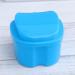 Milist Box Prosthesis Case with Lid - Sky Blue Soaking Mug for Dentures Sieve Hinges & Cleaning Tablets - Ideal Prosthesis Holder - Buy Online on GoSupps.com