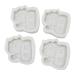 Operitacx 4 Pcs Shiba Inu Drawing Stencil Silicone Molds Baking Mold Creative Crystal Epoxy Mold Plaster Car