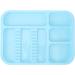 HUSHUI Oral Instrument Tray - Divided Plastic Holder for Dental Tools | Healifty Blue Compartment Tray for Efficient Organization - Buy Online on GoSupps.com