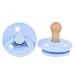 Virtcooy 5-Piece Silicone Pacifiers Set for Infants - Natural Rubber Newborn Pacifiers with Large Air Holes - Ideal for Teething - Blue - Buy Online on GoSupps.com