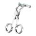 SYCOOVEN Contact Lens Wearing Aids Contact Lens Eyelid Stretcher Contact Lens Tool Making it Easy to Insert or Remove Contact Lenses(Silver)