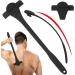 Asieit 2-in-1 Back Razor for Men - Long Handle Manual Razor for Wet & Dry Shave - Black (Blade Not Included) - Buy Online on GoSupps.com