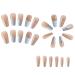 ISTOVO 1Set Star Moon Color Blocking Wearable Nail Sea Salt Macaron Color Clear Diamond Model