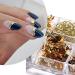 Eseres 3D Sparking Gold Flakes Nail Foil - 6 Grids Metallic Glitter for Nail Art Design in Gold & Silver - Buy Online on GoSupps.com