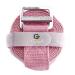 Gradient Fitness Yoga Strap, Friction-Less Easy-Feed Buckle, Super Soft Cotton/Polyester Blend Webbing, Free eGuide. (8 Feet) Pink