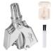 Nasal hair cutter trimmer nasal trimmer hair trimmer men stainless steel nose trimmer for nose & ears chops face hair trimmers painless eyebrows washable silver
