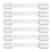 Baby Safety Strap Locks(6 Pack) Child Proof Locks for Cabinet Doors, Drawers, Fridge Latches, Toilet Seat, Dishwasher, Trash Can, Cupboard - No Drilling-3M Adhesive