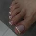 Square Fake Toenails Glossy Milky White French Press on Toenails Solid Short Acrylic False Toes Nails with White Nail Tip Designs Artificial Beach White Full Cover Toenail for Women and Girls 24 Pcs French Toenails Style...