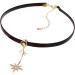 Oralgos Maillard Necklace with Star Trailer | Cute Wedding Jewelry & Fashion Gift for Girls | Stylish PU Alloy Collar - Buy Online on GoSupps.com