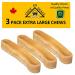 Himalayan Yak Cheese Dog CHEW - Cheese Bone - Cheese Bones for Dogs - Dog CHEW - Long Lasting - Dental CHEW Cheese CHEW - for Aggressive CHEWERS Dog Treats (Extra Large - 3 Chews) 151.2 g (Pack of 3)
