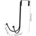 RORPOIR 2pcs Hangers Hook Wreath Hanger Black Coat Rack Over The Door Coat Hat Hanger Nail Hanger Rack 17.00X9.00X8.00CM Black - Buy Online on GoSupps.com