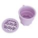 Foldable Silicone Makeup Brush Cleaner Cup - Portable & Efficient Cleaning - Compact Size Multi-Purpose Purple - Buy Online on GoSupps.com
