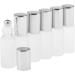 Buy Baosity Set of 6 Glass Roll-On Bottles (5ml) - Perfect for Essential Oils & Deodorants - Silver Empty Refillable International Shipping Available - Buy Online on GoSupps.com