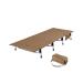 iClimb Super Easy Assemble Folding Cot Ultralight Compact Heavy Duty with Carry Bag for Adults Camping Backpacking (Brown)